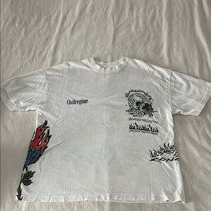 White Graphic Men's T-Shirt